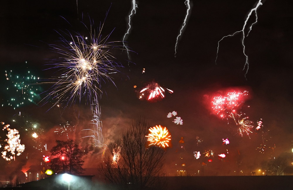 Silvester und Gewitter als Lärmquelle